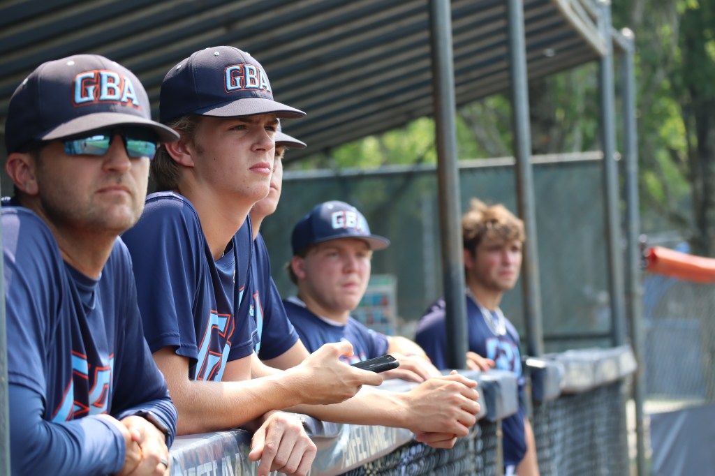 Baseball team in the dugout